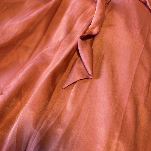 Feminine Rose Mini Dress Soft Girl Neutral Naked Zebra Silky Med Pink Minimalist - Picture 11 of 11